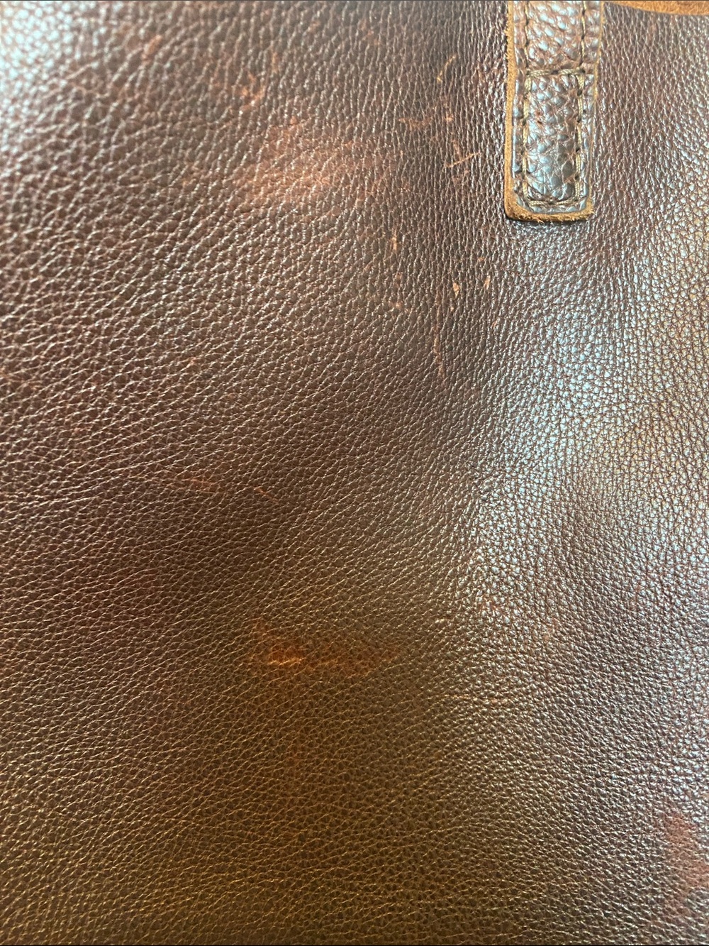 Portland Leather Crossbody Tote in Coldbrew - Picture 7 of 9